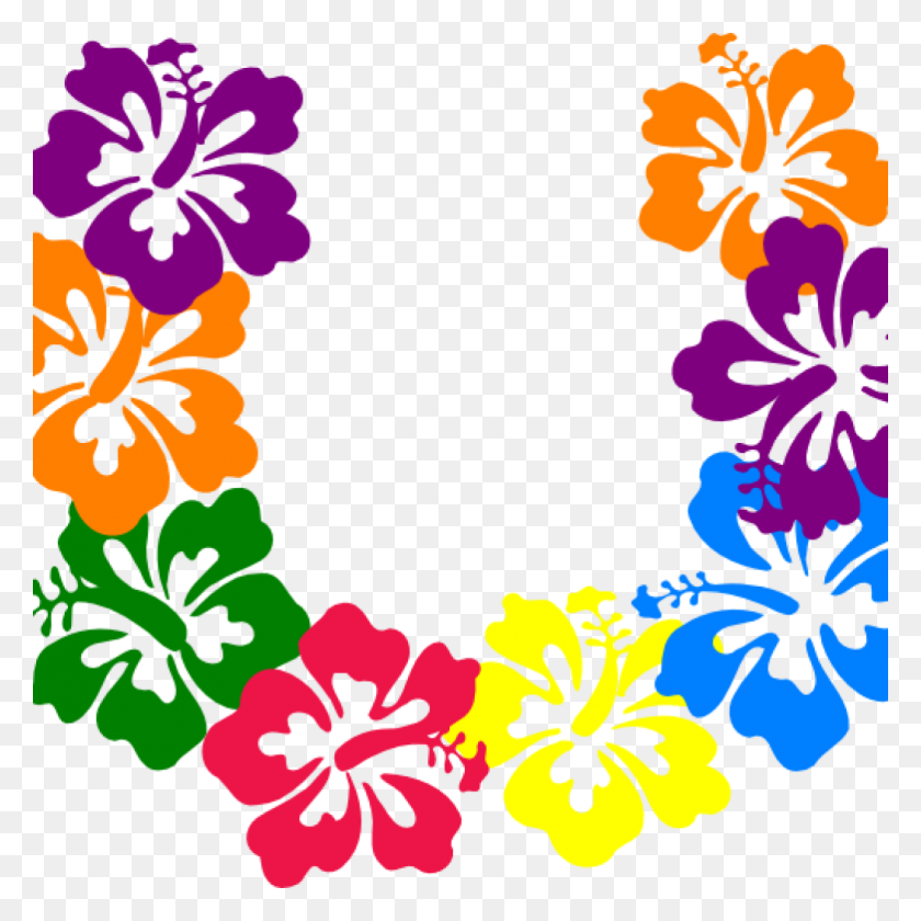 1024x1024 Flor Clipart Frontera Transparente Imágenes Hawaianas - La Ciencia De La Frontera Clipart