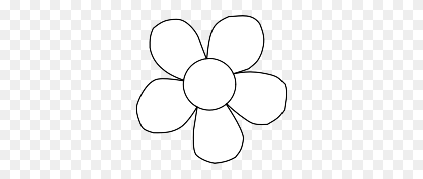 300x297 Flower Clipart Outline Png - Book Outline Clipart