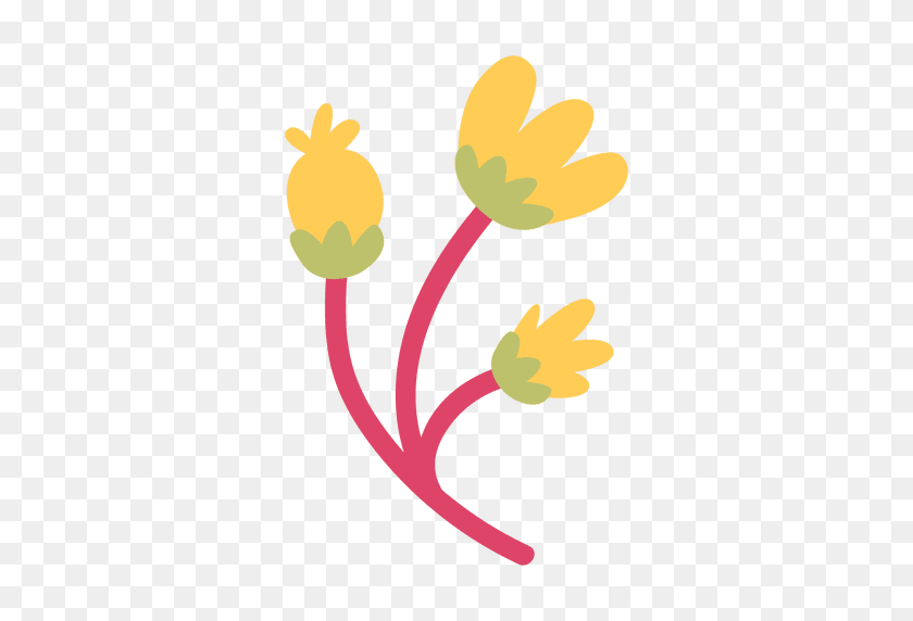 512x512 Цветок Рисунок Растение Иллюстрации - Пастельные Цветы Png