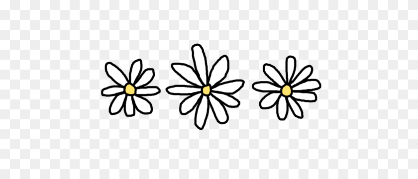 500x300 Flower Drawing Tumblr Png Png Image - Flower Drawing PNG