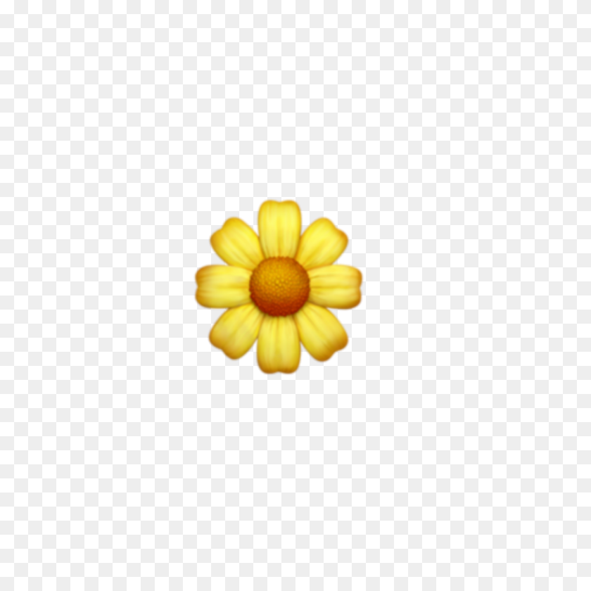 2289x2289 Flower Flowers Emoji Emojis Tumblr - Flower Emoji PNG