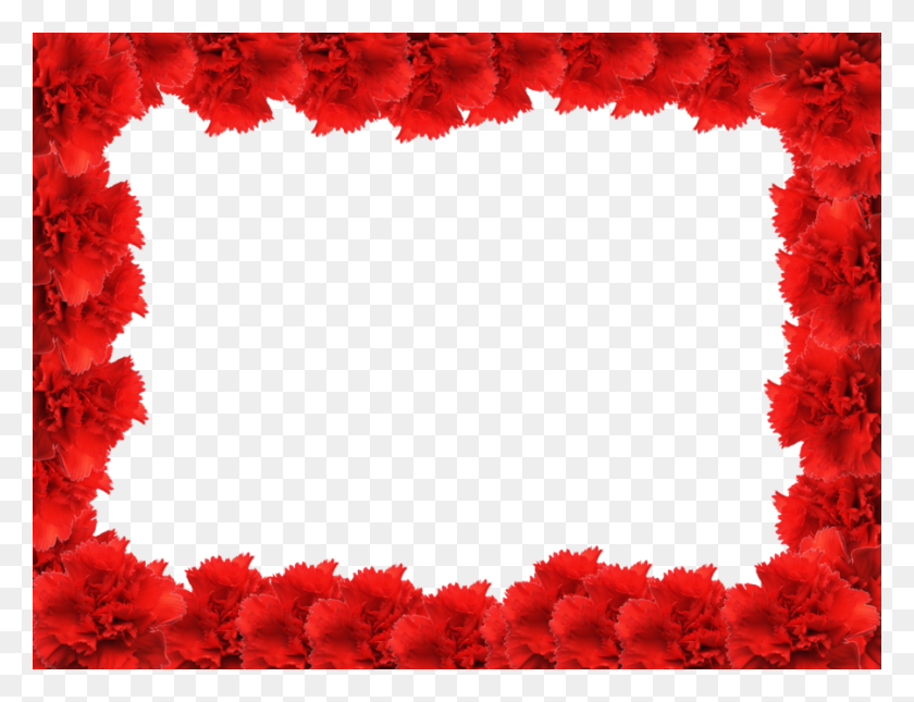 900x675 Flower Frame Png Images Transparent Free Download - Red Frame PNG