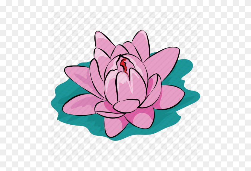 512x512 Flower, Lotus, Lotus Flower, Pond, Summer, Water, Waterlily Icon - Lotus Flower PNG