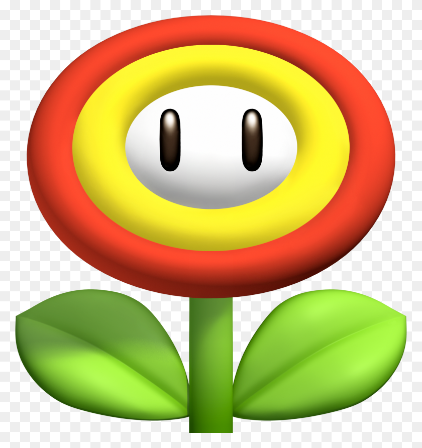 1754x1873 Flower Mario Bit - Mario Brothers Clipart