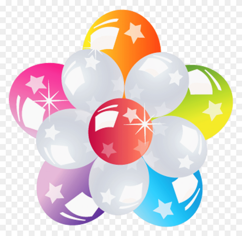 1240x1207 Flower Of Balloons Transparent Png - Balloon PNG