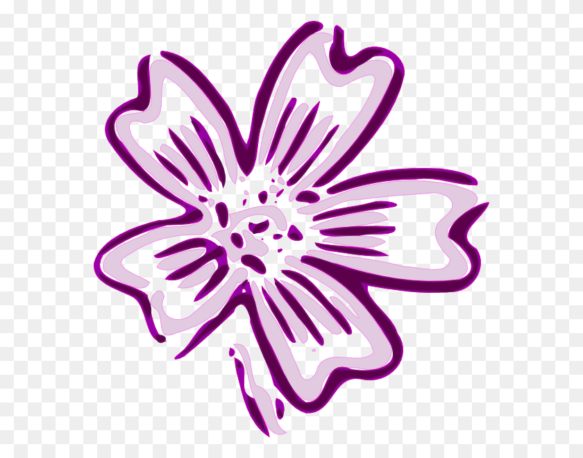 570x600 Flower Of Chicora Clip Art Free Vector - Entrepreneur Clipart