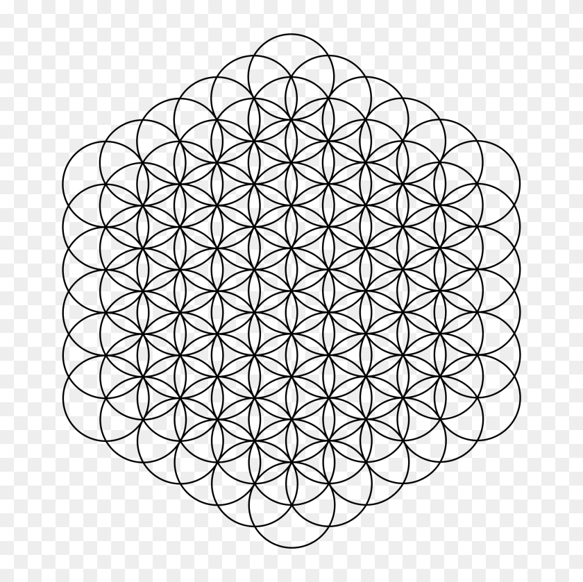 2000x2000 Flower Of Life Circles - Flower Of Life PNG