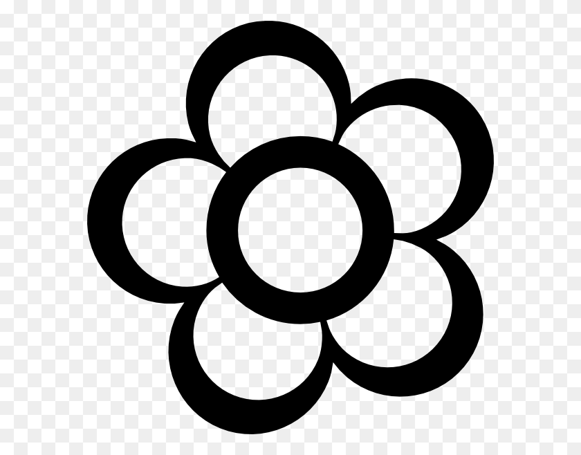 588x598 Flower Outline Clipart Look At Flower Outline Clip Art Images - Florida State Clipart