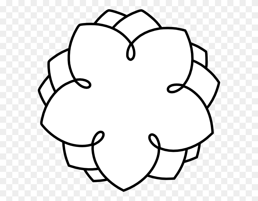 594x595 Flower Outline Outlines, Clip Art And Flower - Scratches Clipart