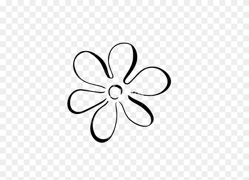 550x550 Flower Outline Pictures - Flower Outline PNG