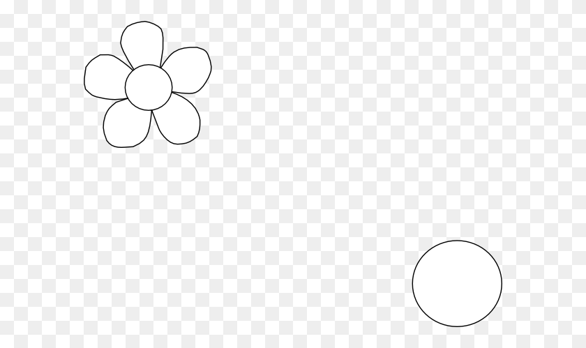 600x439 Flower Outline Png Clip Arts For Web - Flower Outline PNG
