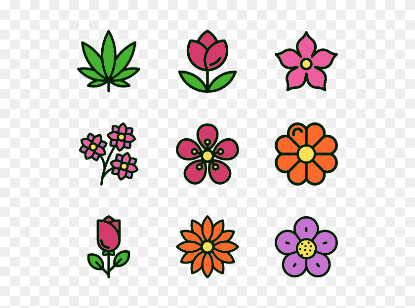 600x564 Flower Petals Icon Packs - Rose Petals PNG