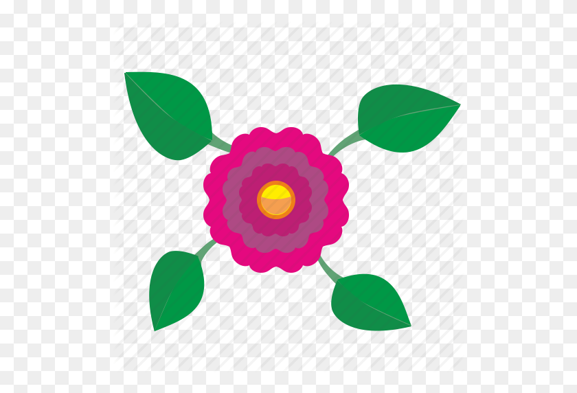 512x512 Цветок, Растение, Сверху, Значок Просмотра - Вид Сверху Растения Png