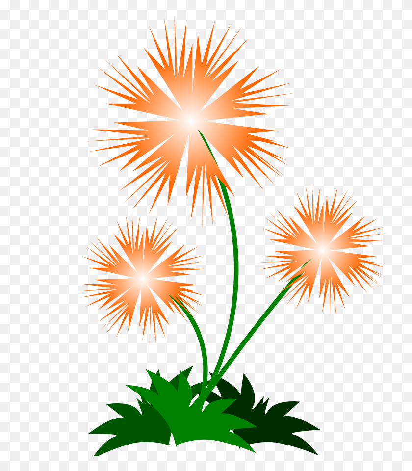 738x900 Flower Png Clip Arts For Web - Fireworks Gif PNG