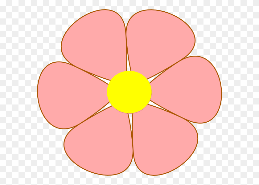 600x542 Цветок Png Клипартов Для Интернета - Цветочный Узор Клипарт