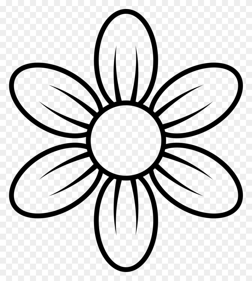 870x980 Flower Png Icon Free Download - Flower Drawing PNG