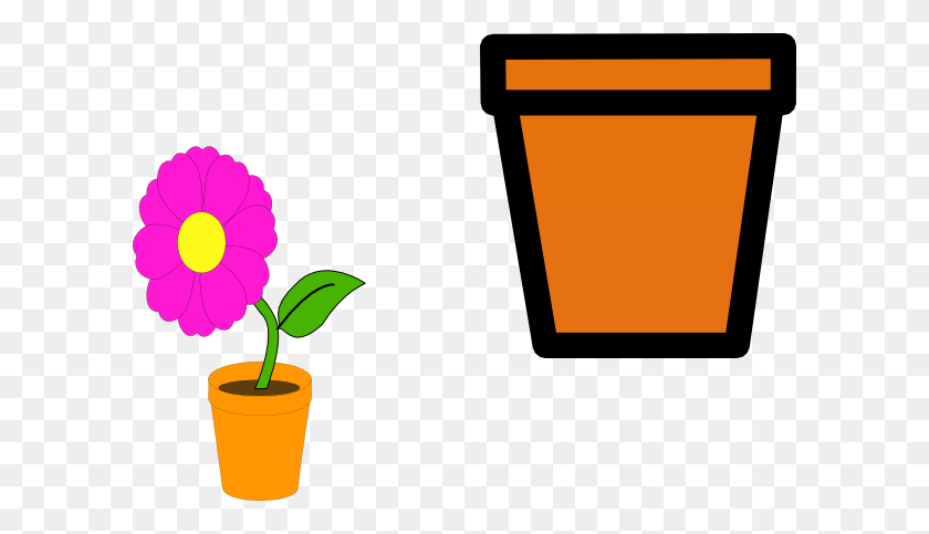600x423 Flower Pots Clip Art - Spring Is Here Clipart