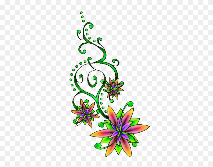 351x602 Flower Tattoo Png Transparent Images - Rose Tattoo PNG