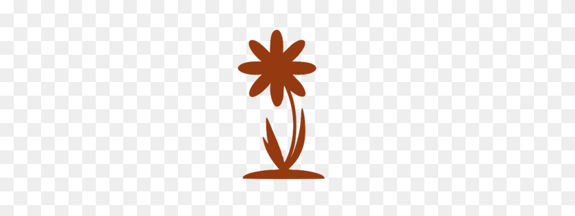 256x256 Flower With Grass Silhouette Png Image - Grass Silhouette PNG