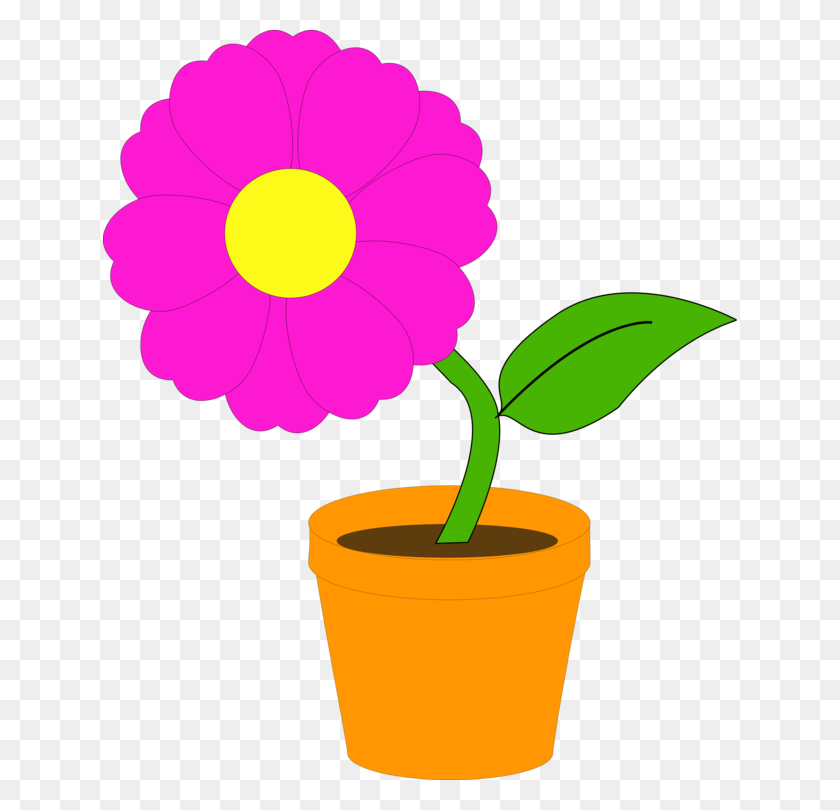 634x750 Цветущие Горшечные Растения Комнатное Растение В Горшке - Горшечные Растения Клипарт