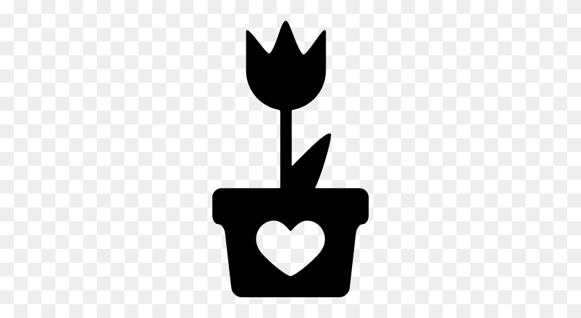 400x400 Flowerpot With A Heart Free Vectors, Logos, Icons And Photos - Heart Vector PNG