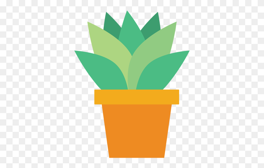 373x475 Flowerpot With Cactus Clipart - Cactus Clipart PNG