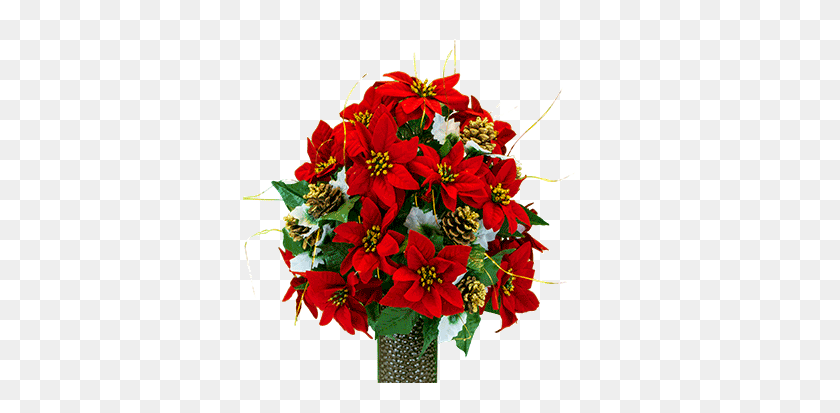 353x353 Flowers For Cemeteries, Inc - Poinsettia PNG