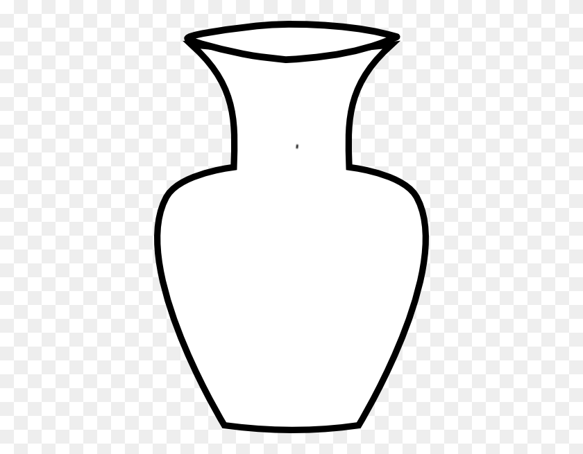 Black Flower Vase Clip Art