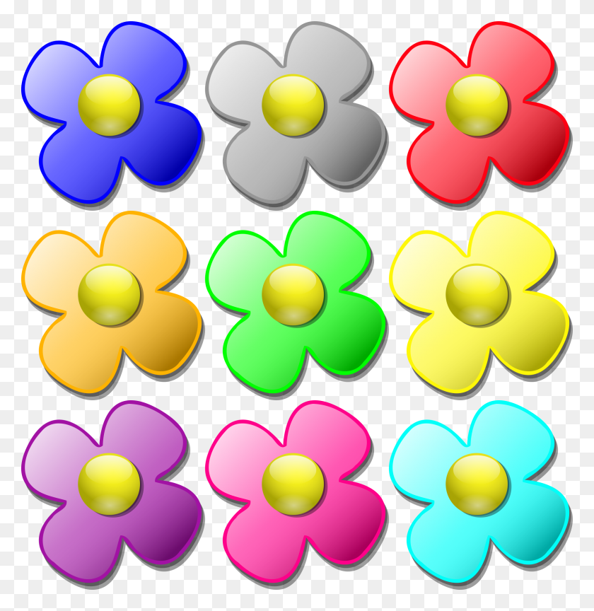 2326x2400 Flowers Printable Clip Art Download Them Or Print - Fiesta Flower Clipart