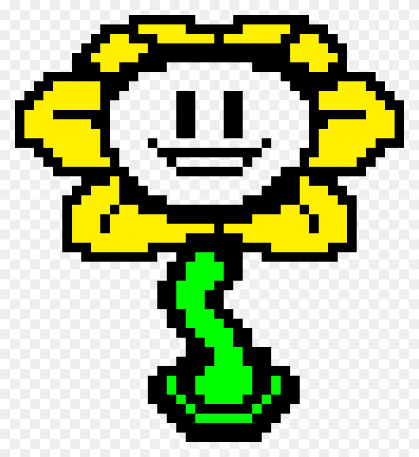 820x900 Flowey The Flower Pixel Art Maker - Flowey PNG