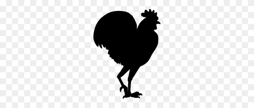 222x299 Flp Vector Rooster Clip Art - Rooster Clipart Black And White