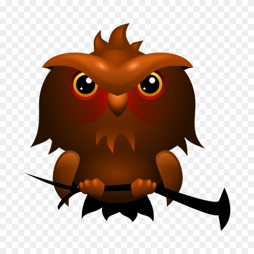 800x800 Fluffy Clipart Owl - Commercial Clipart