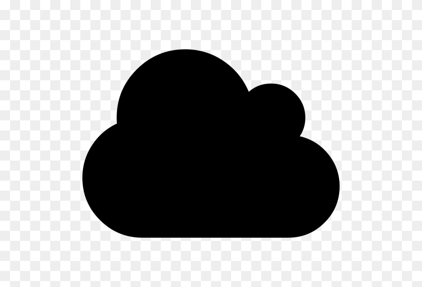 512x512 Silueta De Nube Esponjosa, Esponjoso, Icono De Inicio Con Png Y Vector - Fluffy Cloud Clipart