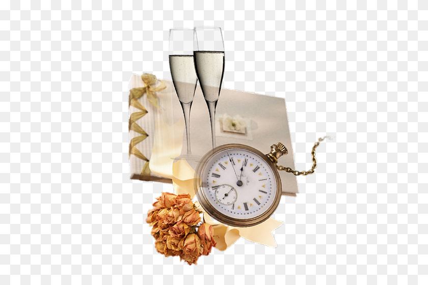 500x500 Флейта Шампанского - Клипарт Фужеры Для Шампанского