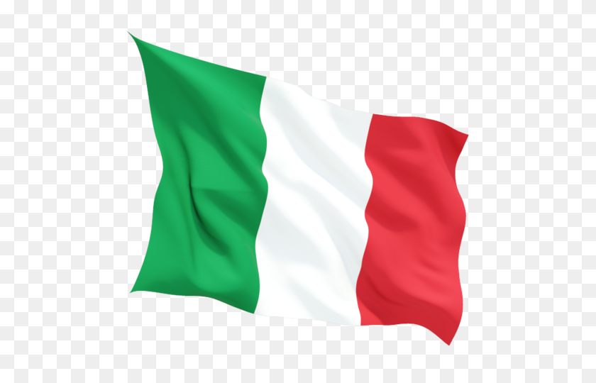 640x480 Ondeando La Bandera De La Ilustración De La Bandera De Italia - Bandera De Italia Png