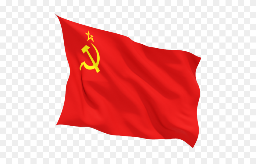 640x480 Fluttering Flag Illustration Of Flag Of Soviet Union - Soviet Flag PNG