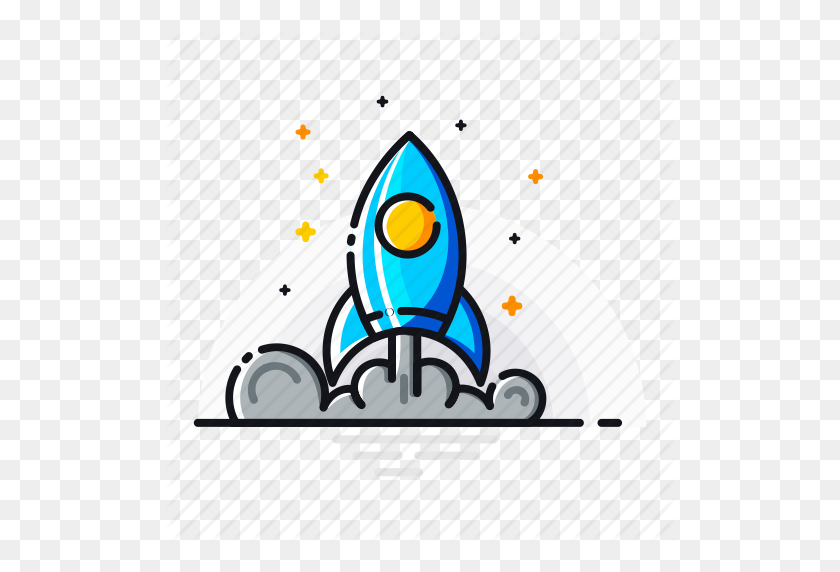 512x512 Volar, Misión, Promoción, Cohete, Espacio, Nave Espacial, Icono De Inicio - Nave Espacial Clipart Png