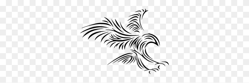 300x221 Клипарт Летающий Белоголовый Орлан - Племенной Орлан Клипарт