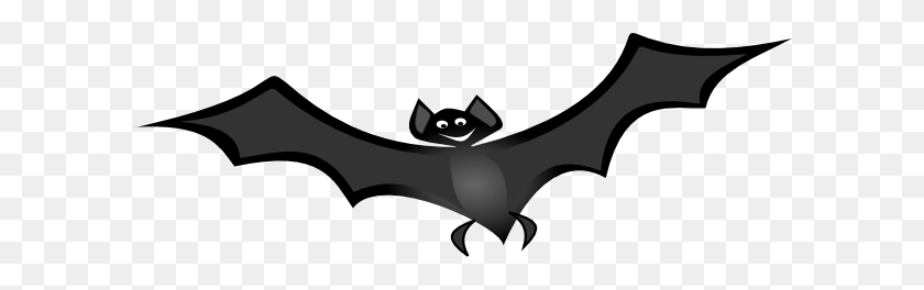 600x204 Flying Bat Clip Art - Flying Bat Clipart