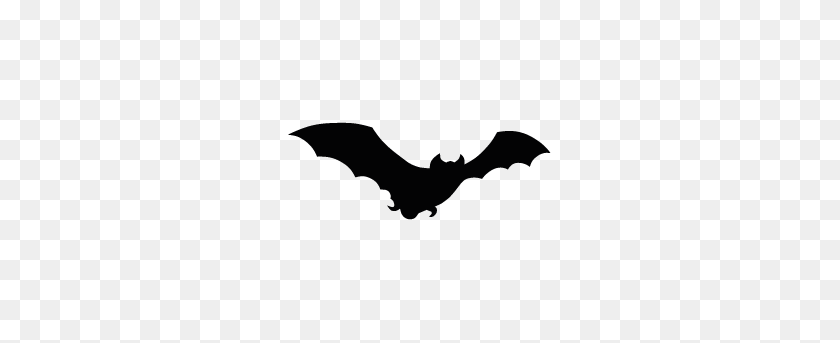 283x283 Flying Bat Silhouette Silhouette Of Flying Bat - Bat Silhouette PNG