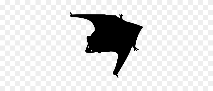 300x300 Flying Bat Sticker - Flying Bat Clipart