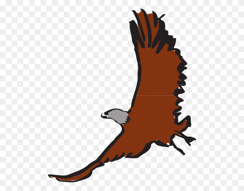 510x598 Flying Eagle Art Clipart - Eagle Claw Clipart