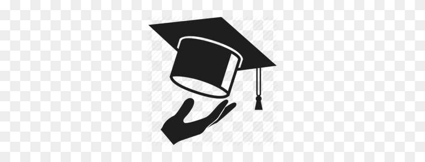 Flying Graduation Caps Clip Art Clipart - Grad Clipart