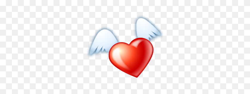 256x256 Flying Heart Icons, Free Icons In Dating - Heart Gif PNG