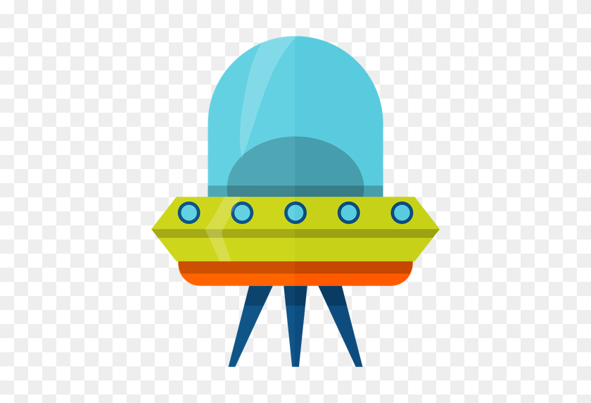 512x512 Flying Saucer Illustration - Flying Saucer PNG