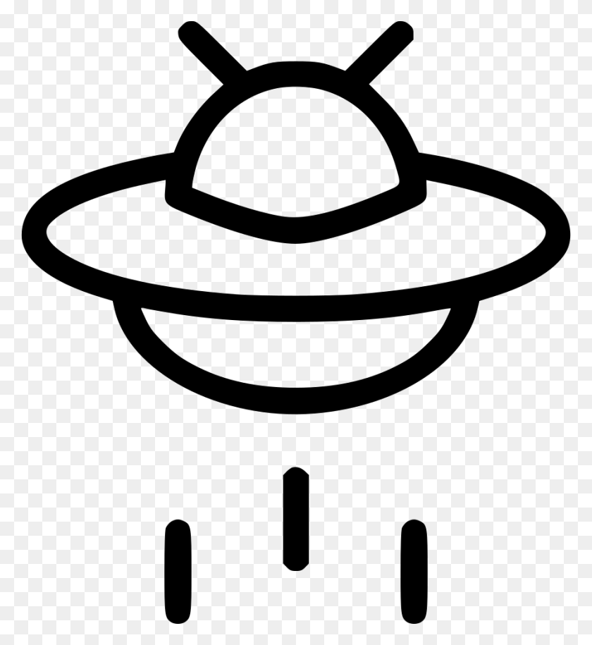894x980 Flying Saucer Ufo Spaceship Alien Space Png Icon Free Download - Flying Saucer PNG