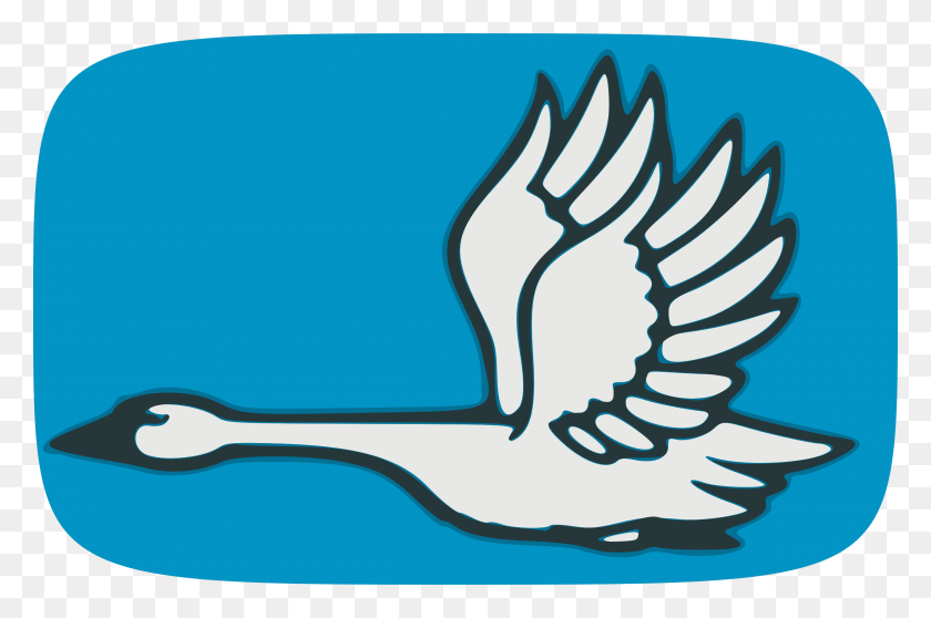 2400x1534 Flying Swan Icons Png - Swan PNG