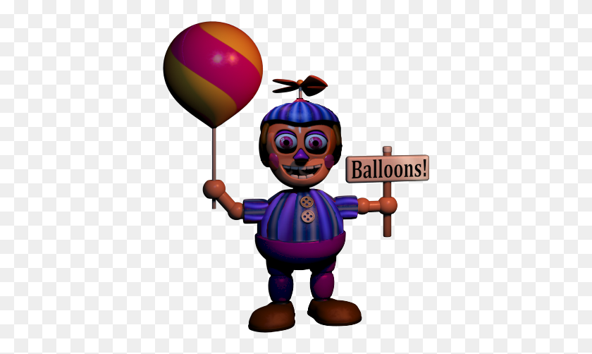 379x442 Fnaf Balloon Girl, Balloon Girl - Hallucination Clipart
