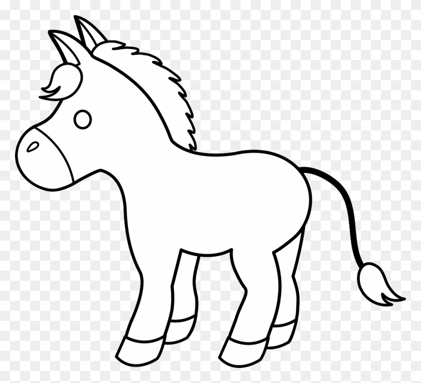 940x849 Foal Clipart Brown Objects - Horses Clipart Black And White