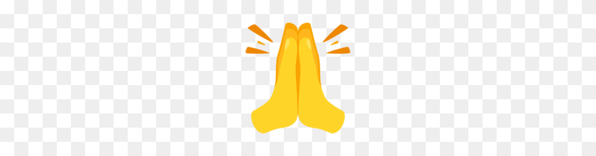 160x160 Folded Hands Emoji On Messenger - Praying Hands Emoji PNG